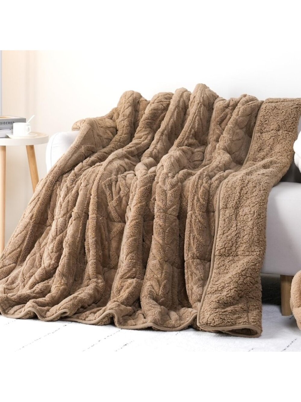 Ultra Soft 15 lbs Weighted Blanket for Adults - Queen Size 60x80in, Cozy Comfort
